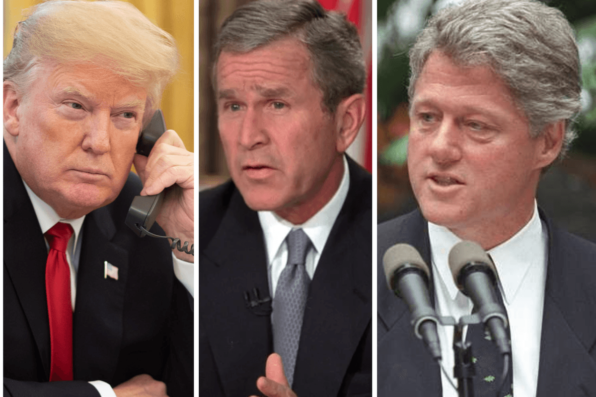Trump, George w. Bush, Bill Clinton