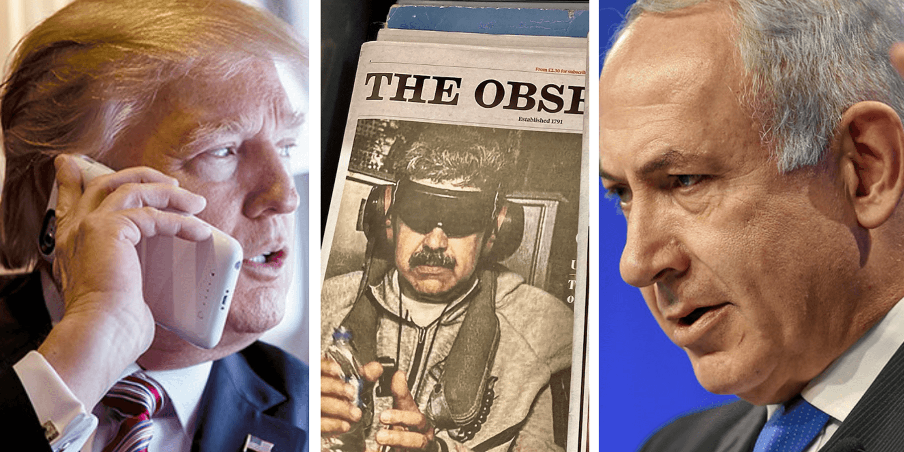 Trump Maduro Netanyahu