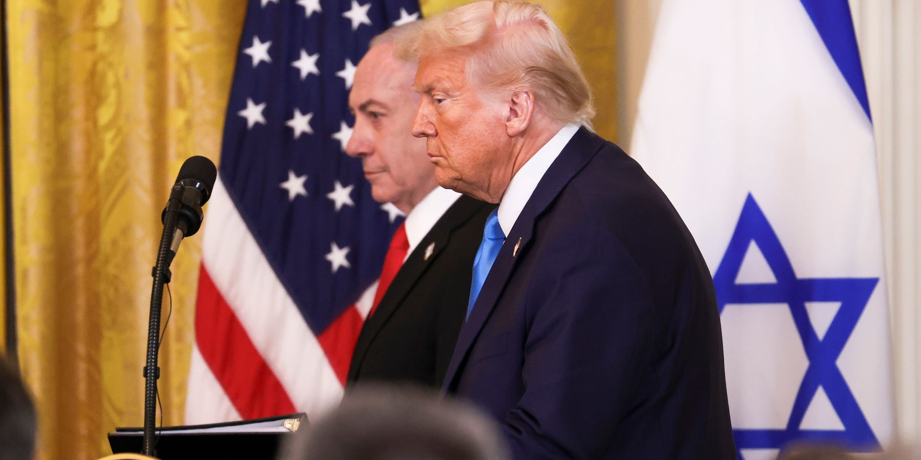 Trump Netanyahu in Washington