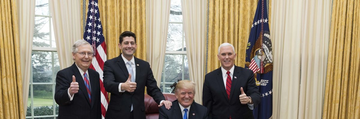 Trump_pence_ryan_mcconnell_celebrate_tax_cut_passage-scaled