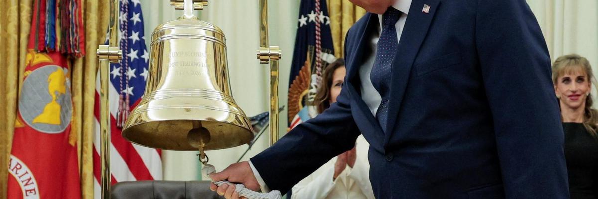Trump wall street bell