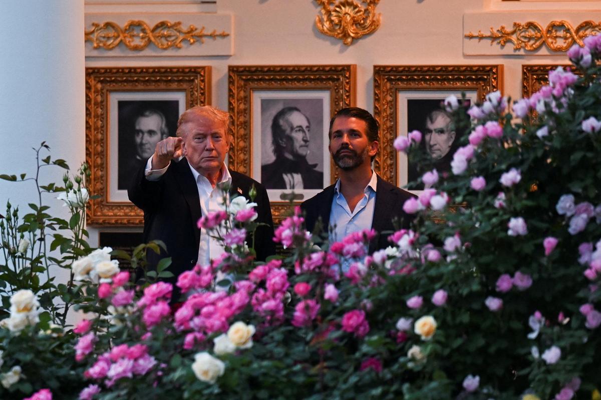 Trump White House rose garden