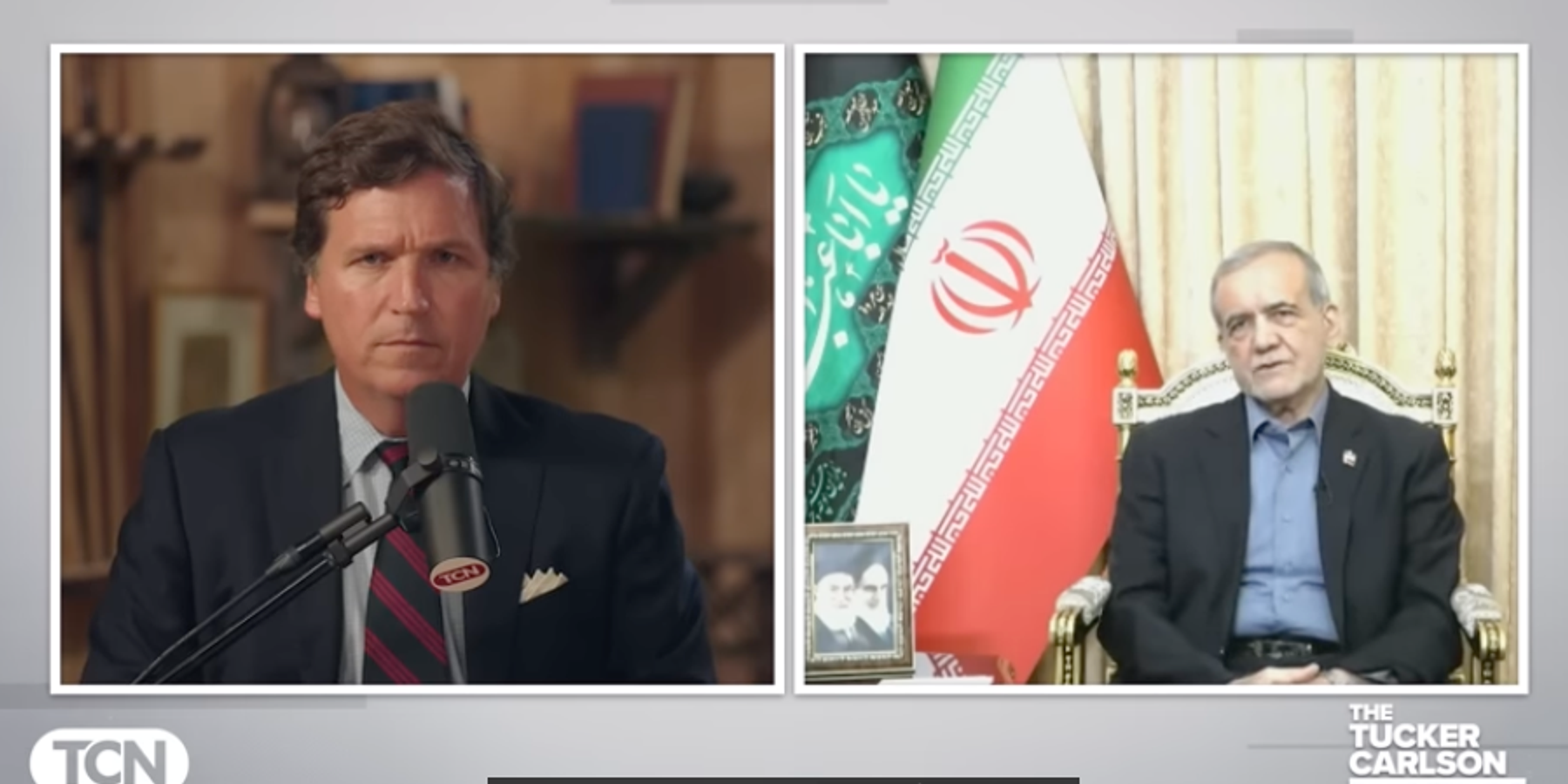 Tucker Carlson Pezeshkian