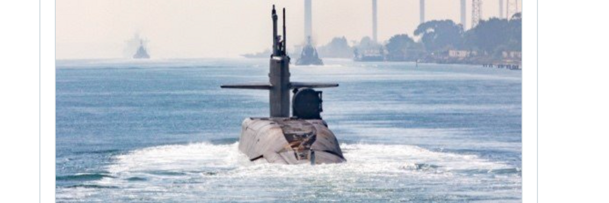 US guided missile sub shows up in Suez Canal