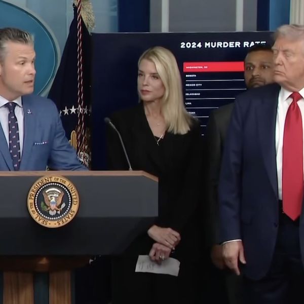 U.S. Secretary of Defense Pete Hegseth, U.S. Attorney General Pam Bondi, U.S. President Donald Trump, U.S. Attorney for D.C. Jeanine Pirro