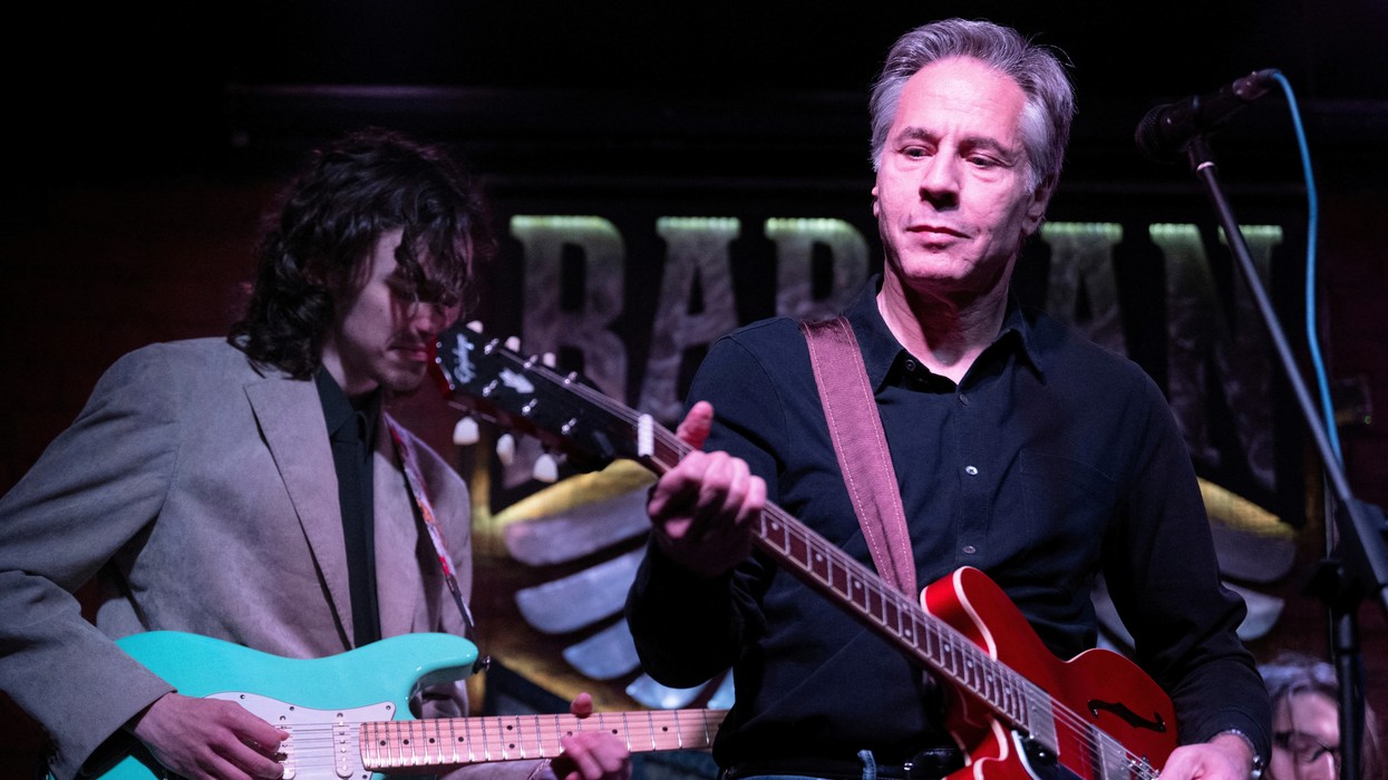 Blinken rocks out on a road to nowhere