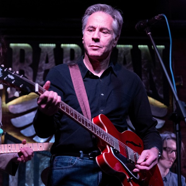 Blinken rocks out on a road to nowhere