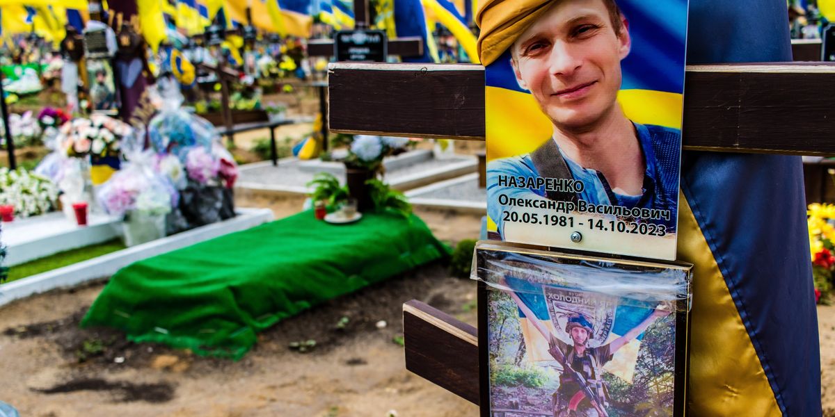 Ukraine military cemetary