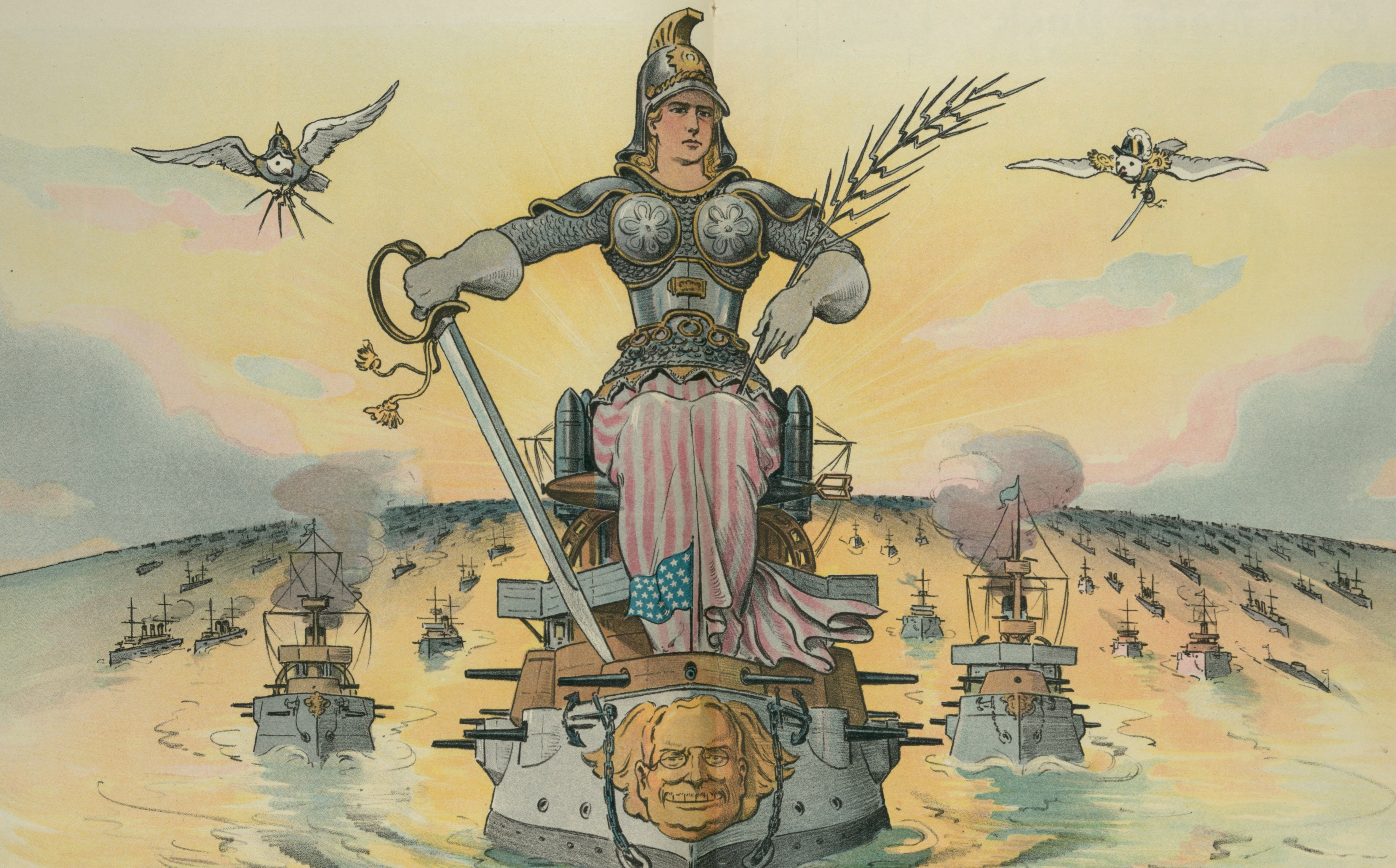 US navy shield of the republic