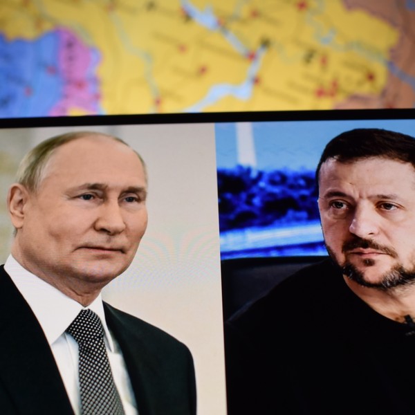 Vladimir Putin and Volodymyr Zelensky
