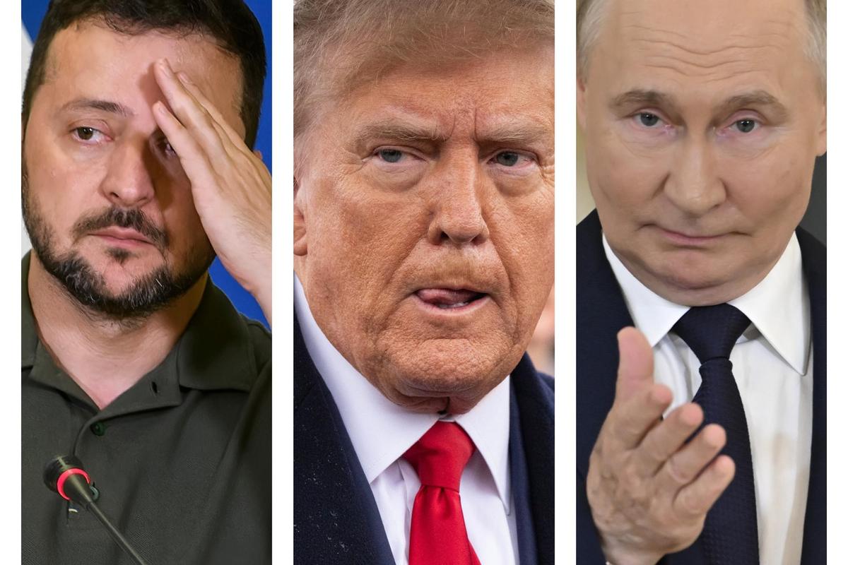 Volodymyr Zelenskyy Donald Trump Vladimir Putin