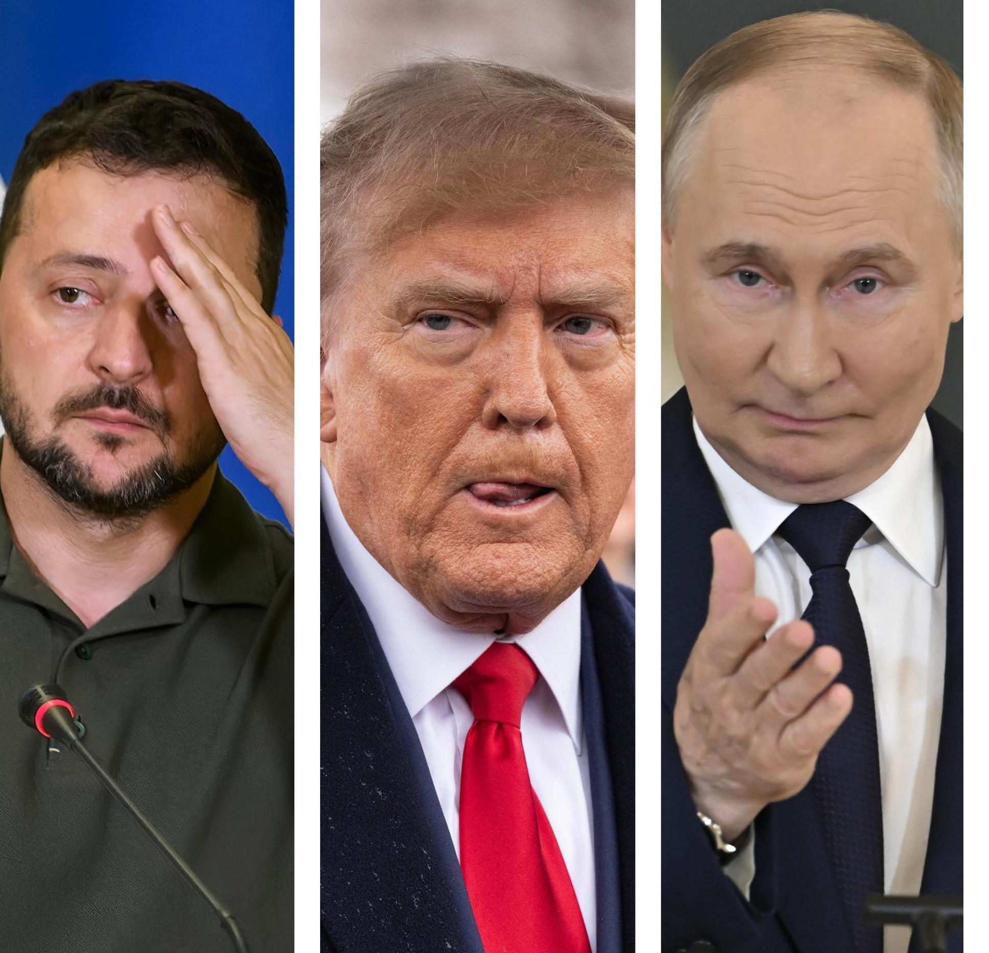 Volodymyr Zelenskyy Donald Trump Vladimir Putin