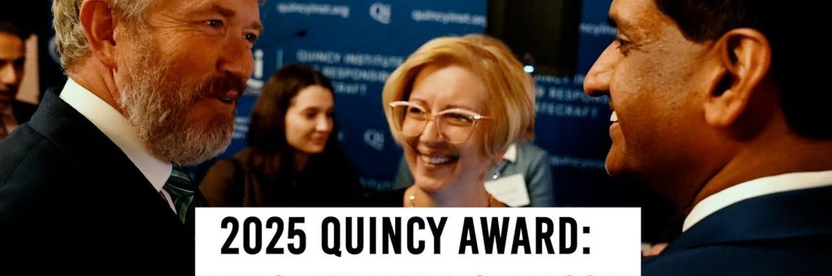 Quincy Institute honors Reps. Khanna, Massie for reining in militarism