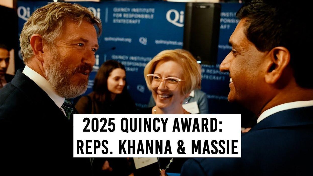 QI honors Reps. Khanna, Massie for reining in militarism