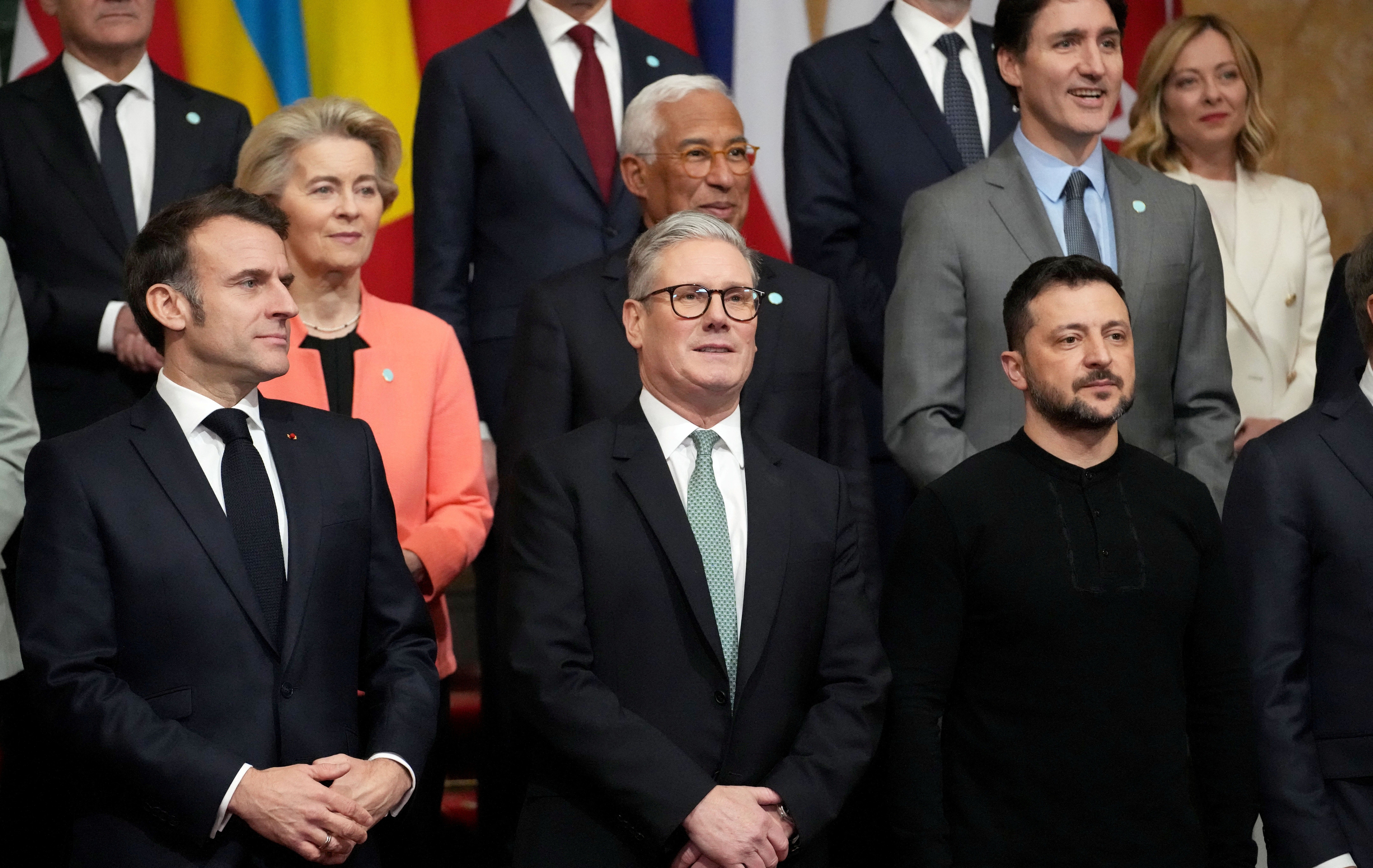 Zelensky Macron Starmer