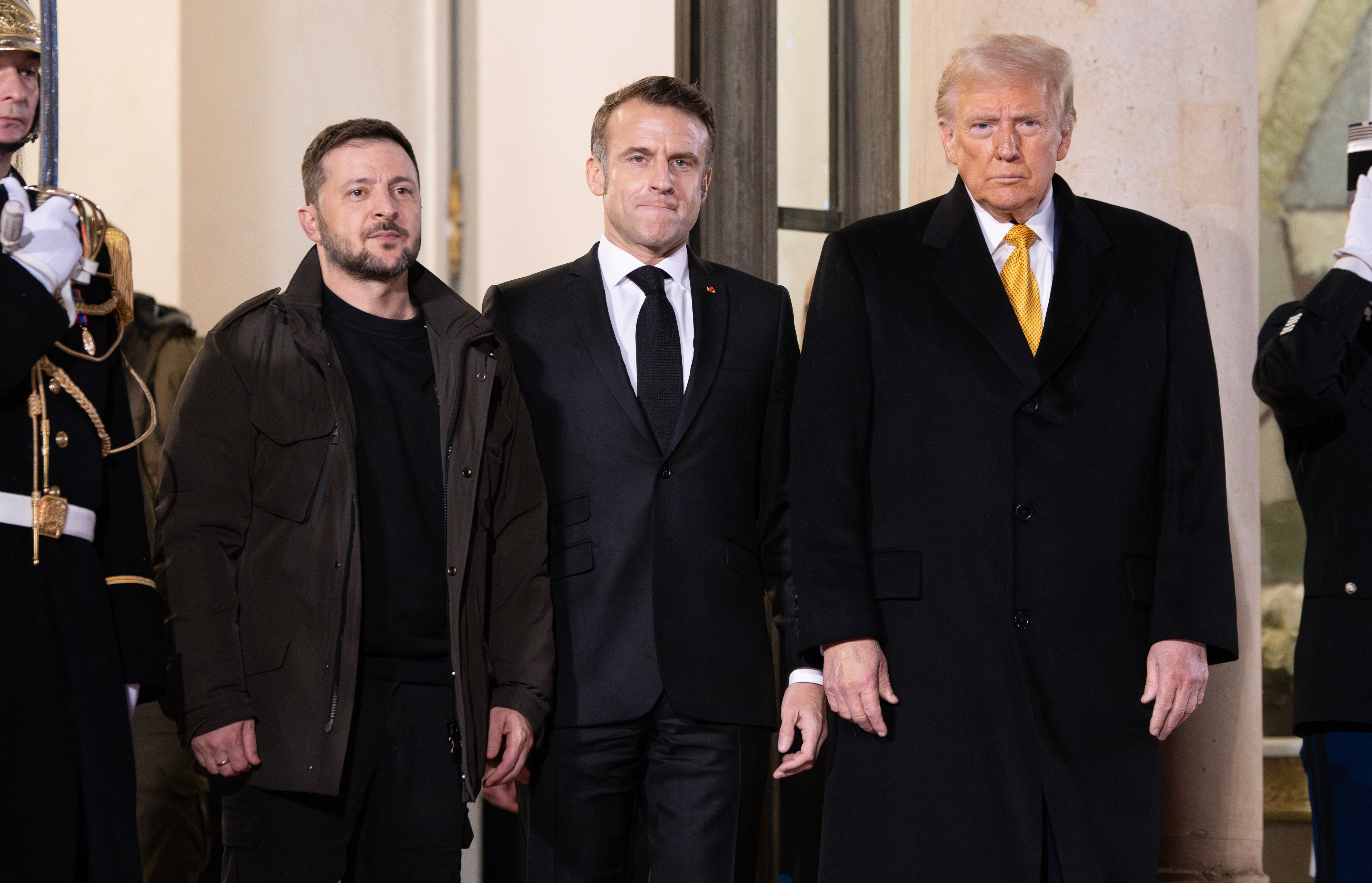 Zelensky Macron Trump